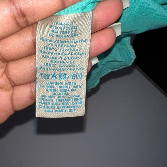 Boden Teal Pattern A-Line Pencil Skirt - Picture 5 of 6